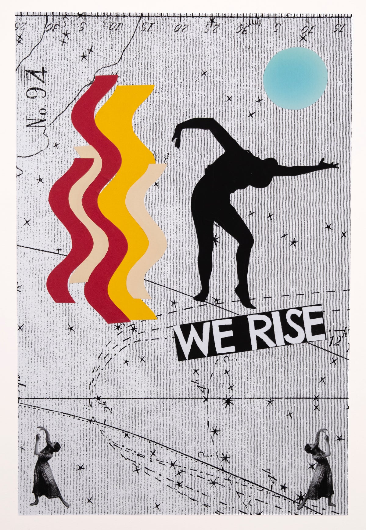 Kunstdruck, Marinella Senatore Titel: "We rise by lifting others" - Version 3, inklusive Ausstellungskatalog