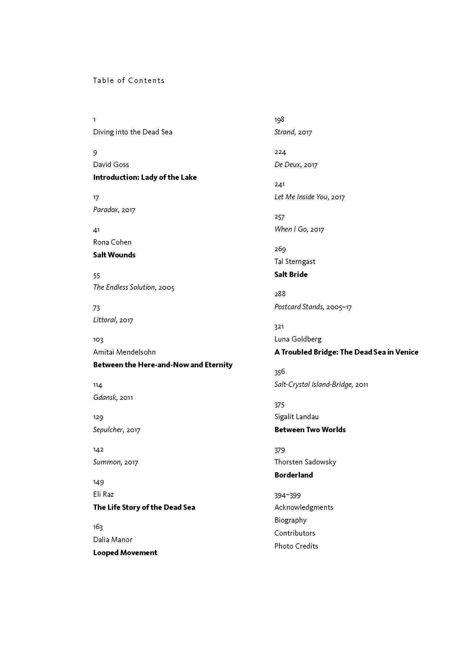 Sigalite Landau: Salt Years